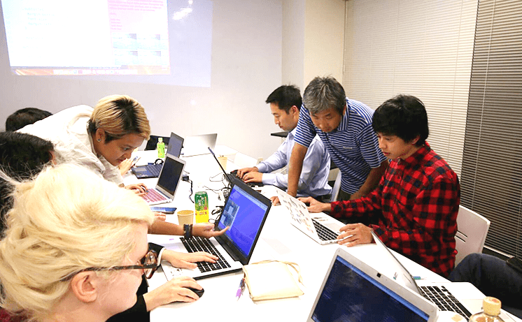 日本のWeb業界についてのセミナーの様子